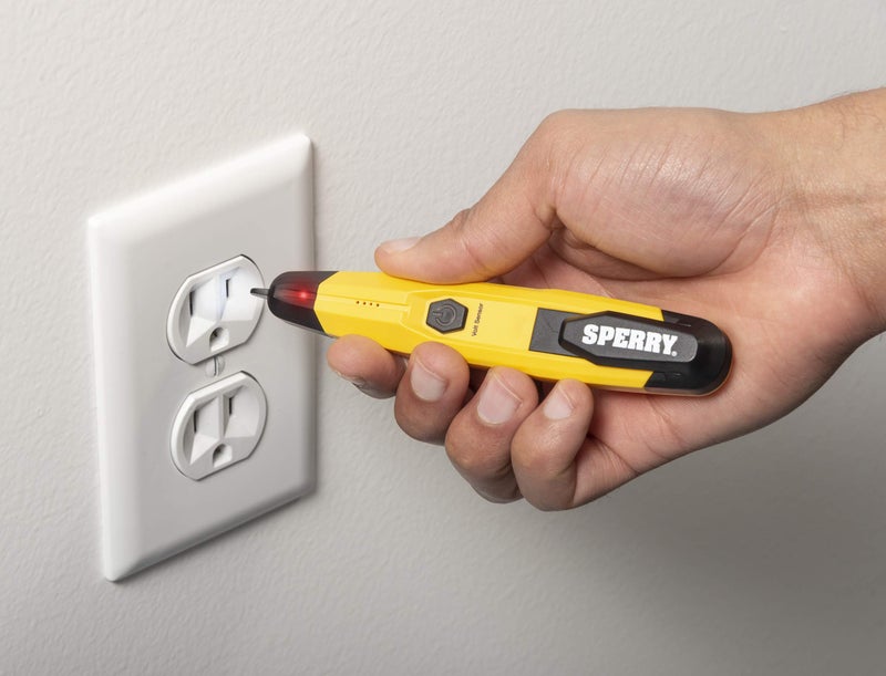 Sperry Instruments VD6508 Detector with Flashlight,cETLus Listed Lifetime, Warranty, 1, 5 Clams/Master Non-Contact Voltage Tester, Yellow - Image 4